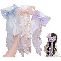 Amazon | SEEWEN ヘアクリップ リボン 髪飾り バレッタ ヘアピン